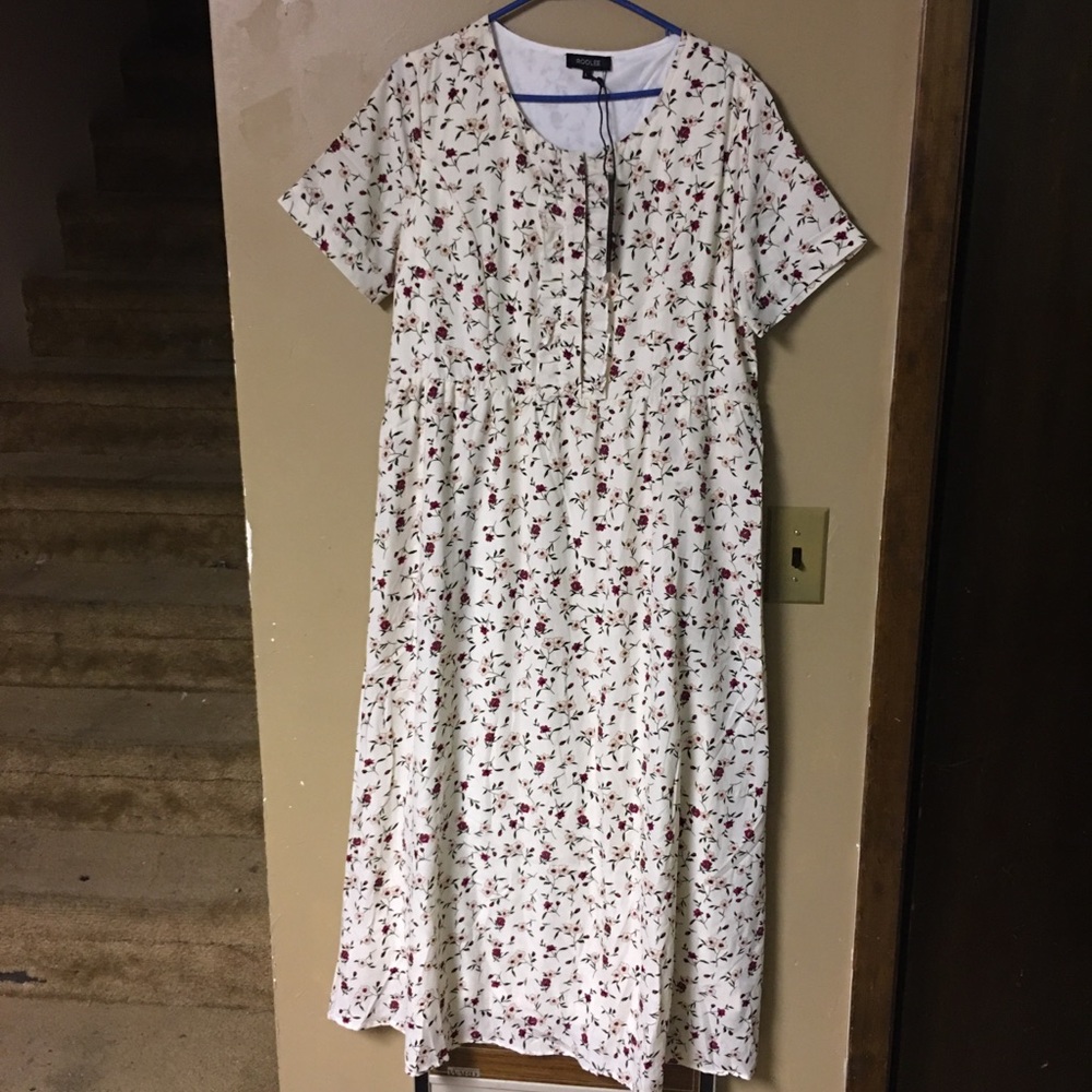 Short sleeve midi dress
